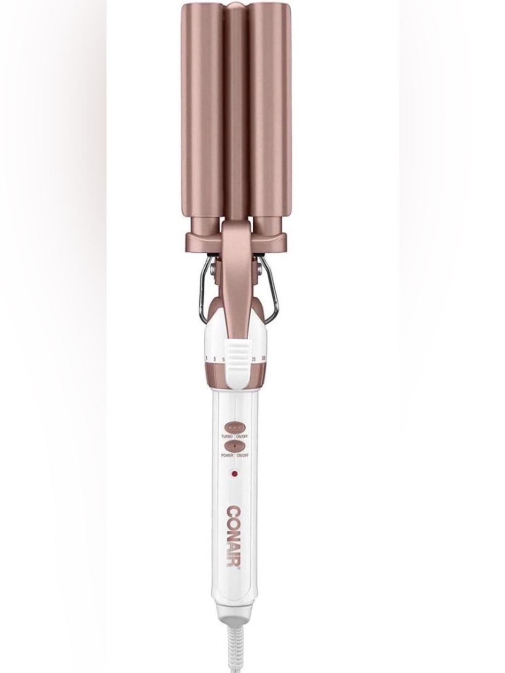 Good Condition Pre-Owned Conair Double Ceramic 3/4 in. Triple Barrel Hair Waver